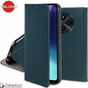 Telone dirbtinės odos dėklas - žalias (Xiaomi Redmi 14C/Redmi 14R/Poco C75) Telone dirbtinės odos dėklas - žalias (Xiaomi Redmi 14C/Redmi 14R/Poco C75)